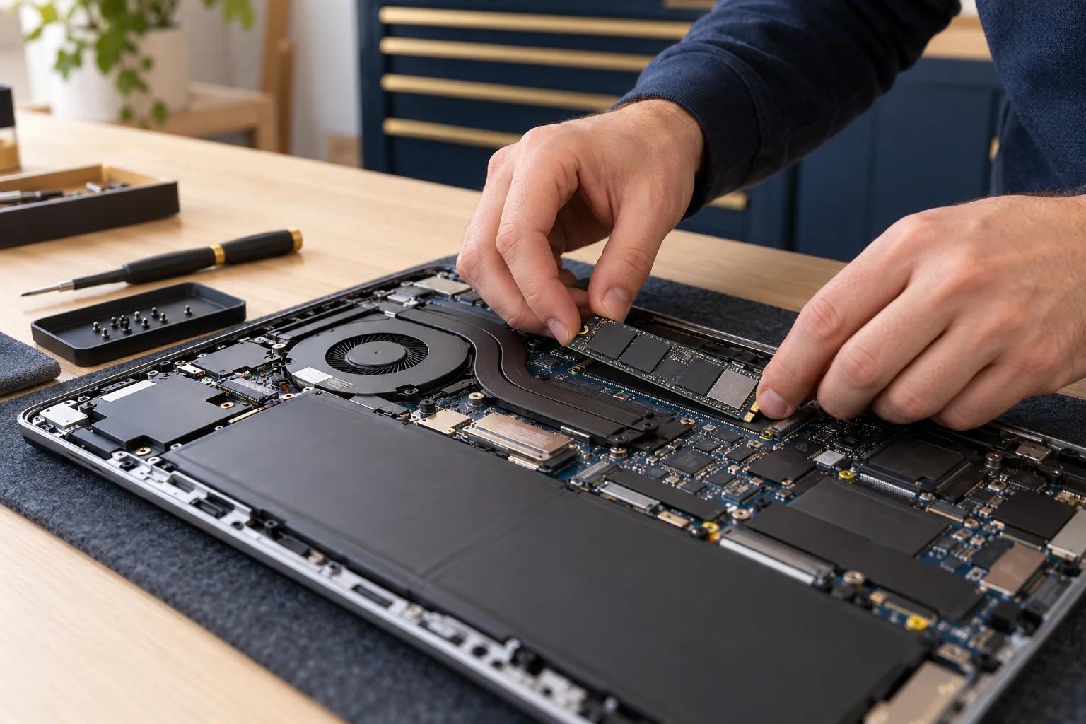Reparatie van een laptop bij ViVa Computers Service
